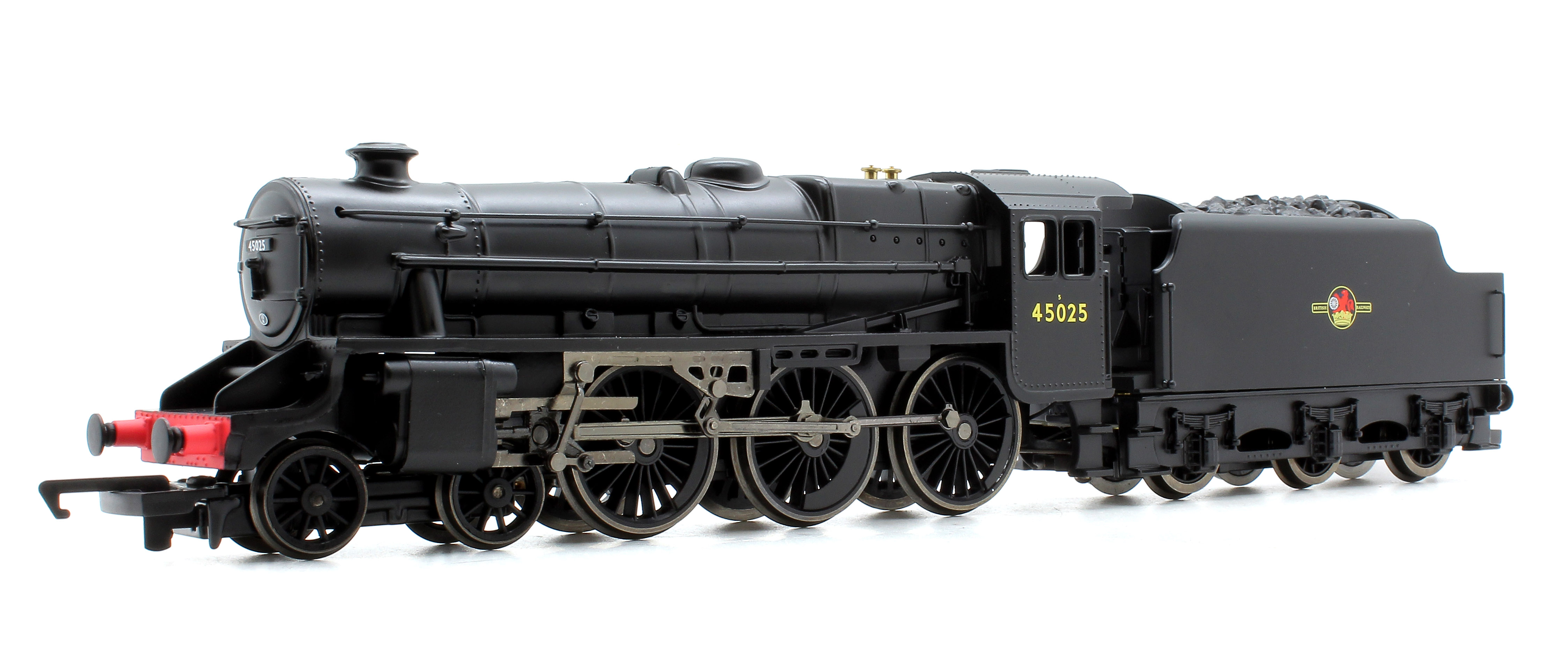 Black Hornby R3494 Rail Road BR 4-6-0 5 Class 5MT Train Model Set.