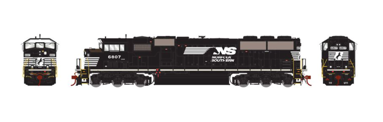 Athg G2 Sd60m Tri Clops Norfolk Southern Ns Diesel Locomotive 6807 With Dcc Sound Ho Scale By Athearn With Directional Lighting Interior Lighting Rails Of Sheffield